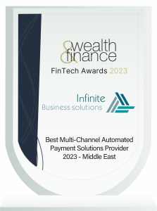 FinTech Awards 2023 Winner Trophy for Infinite Business Solutions (IBS)