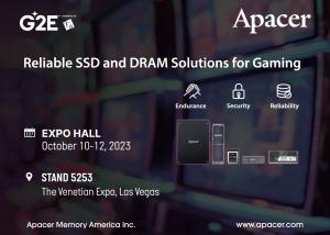 Apacer Brings the Hottest New Tech to the Global Gaming Expo At the Venetian Expo in Las Vegas, Nevada