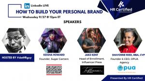 HR Certified Holding A Free Online Webinar On The Power of Professional Branding