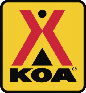 Logo for Kampgrounds of America (KOA)