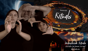 Immersive Rituals performers Lila Rubin, Joe Jensen, Mo Vogel