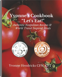 Readers' Favorite award-winning healthy living book, Yvonne's Cookbook "Let's Eat!". 