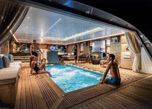 YachtCharterFleet ranked Victorious first in its list of top 10 superyacht beach clubs.