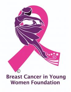 Young Women's Breast Cancer Awareness Pink-Purple Ribbon Logo Empowering Young Women: Breast Cancer Action