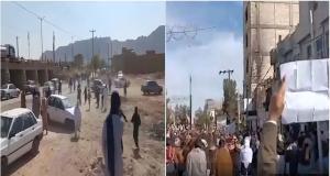 In Shirabad district, protesters blocked roads with fire and chanted slogans such as “Death to Khamenei!” and “Death to the dictator!” Videos posted on social media show security forces opening fire on protesters and people resisting and continuing their rallies.