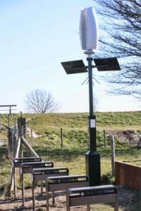 Flower Turbines Charging Pole at Nissewaard