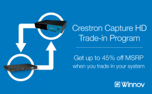 Winnov: Crestron Capture HD Trade-in Program Banner