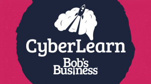 Image showing the CyberLearn logo alongside the Bob's Business logo