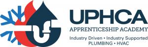 Official Logo for the UPHCA Academy with Pipes, Water, Fire, and Frost in the logo.