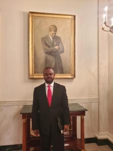 Bienvenu Kulungu during a recent visit to The White House.