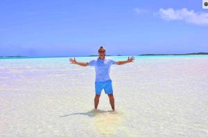 Stephen Harbaugh in Exuma, Bahamas