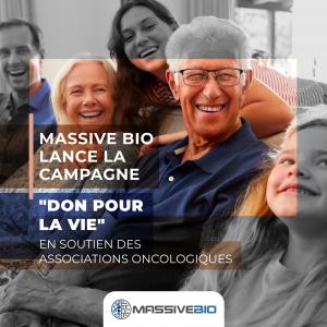 Il y a une photo d'une famille pleine d'espoir et des informations sur la campagne « Donation pour la vie ».