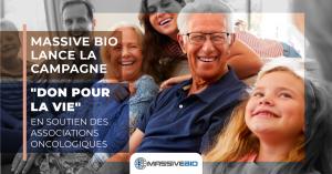 Il y a une photo d'une famille pleine d'espoir et des informations sur la campagne « Donation pour la vie
