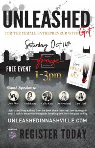 Unleashed in Nashville Sat. Oct. 14th from 1-3 at The Hotel Fraye in Nashville