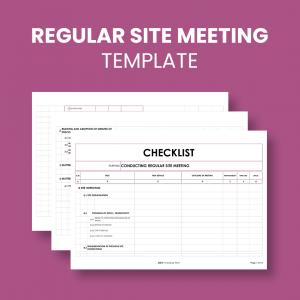 Regular Site Meeting Template