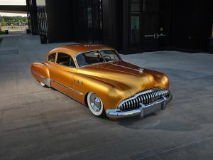 Beautiful gold, custom 1949 Buick.