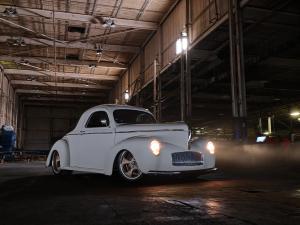 Low, custom 1941 Willys coupe