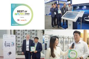 AVING News presented awards to the media's Top 3 companies. (From top right, clockwise) Approtium, Yes Technology, PANASIA | Images by AVING News