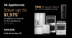 Save Big on GE Appliances and Get a Free Amazon Echo with a Qualifying Purchase at the Appliances Connection 2017 Black Friday Sale