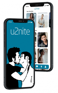 Screenshot of u2nite Dating App Interface Highlighting Its Safety and Authenticity Features for the LGBTQ+ Community