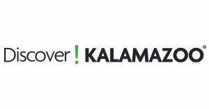 Black and green text: Discover Kalamazoo!