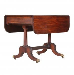 Isaac Ogden classical mahogany Pembroke table, attributed to Duncan Phyfe, New York, circa 1835.