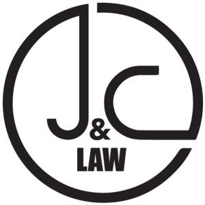 Logo of J&C Law, Circular with letter J & C inside