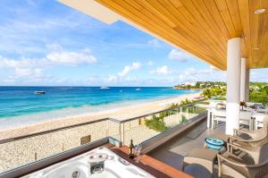 Photo of terrace and hot tub at Tranquility Beach Anguilla