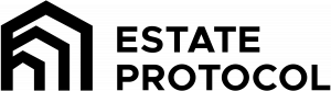 Estate protocol logo with Estate Protocol written in text.