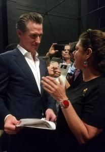 Vivian Hartman met with then candidate Gavin Newsom what is now the signed bill, AB 847 Sophia's Act