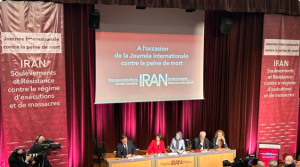 MP Philippe Gosselin, " expressed that he has roots with General de Gaulle, and on this international day against executions, like him, “I want to tell you that the flame of resistance that you have lit should not be extinguished.”