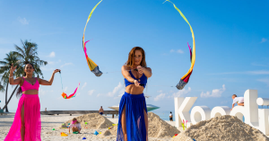 Dancers at KULA Art Festival at Kandima Maldives