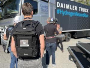 Dejero and Livecast Capture Landmark Daimler Truck’s GenH2 Truck Hydrogen Record Run