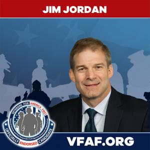 Rep Jim Jordan endorsed by VFAF Veterans for Trump for House Speaker