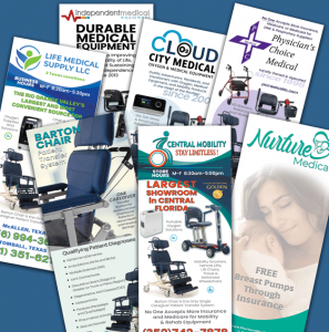 Promotional Examples of DOUGLAS USA Reconstituted Healthcare Branding on Company Brochures