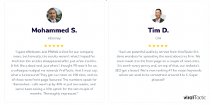 ViralTactic Client Testimonials