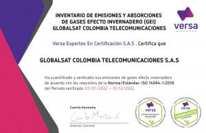 Globalsat Group Obtiene Certificación como Empresa Ecoamigable