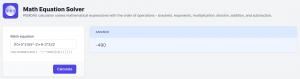 Math Equation Solver