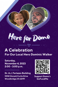 Here for Domo Event Poster