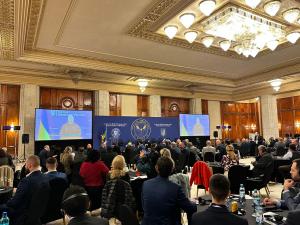 Rebuilding Ukraine Forum 2023, October 18, 2023, Room Shot in Palace of Parliament, Bucharest, Romania