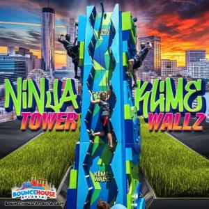 Ninja Tower klime Wall - Bounce House Atlanta