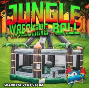 Jungle Wrecking Ball Event Rentals - Sharky's Events & Inflatables
