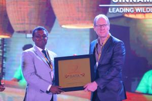 Award accepted by Resort Manager for Cinnamon Wild Yala