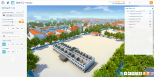 Overview of ifc model in 3D Cityplanner