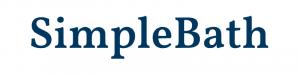 Simple Bath Logo, which is the words Simple Bath in a serif font