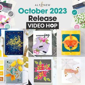 Crafters worldwide are invited to join Altenew's October 2023 video hop, to learn new techniques and win exciting prizes.