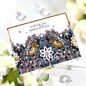 A gorgeous holiday card made with the Craft Your Life Project Kit: Nordic Wonderland.