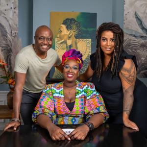 Vivian Acquah with Edson Hato and Sacha Martina