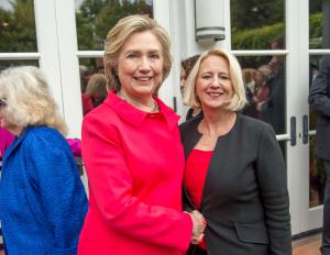 Renee White Fraser PhD - With Hillary Clinton