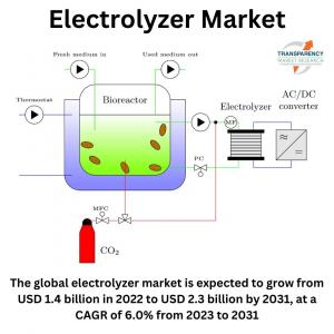 Electrolyzer Market (Product Type: Proton Exchange Membrane, Alkaline Water Electrolysis, Solid Oxide Electrolyte) - Global Industry Analysis, Size, Share, Growth, Trends, and Forecast, 2023-2031